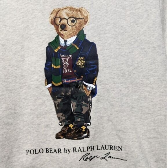 NWT POLO RALPH LAUREN Polo Teddy Bear Hoodie Sweatshirt M - Picture 2 of 6